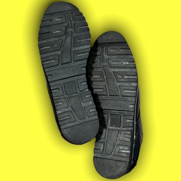 (8) FRANCO SARTO New Womens Cyber Patent Leather Lace Up Oxfords in Black Size 8 - Picture 4 of 4